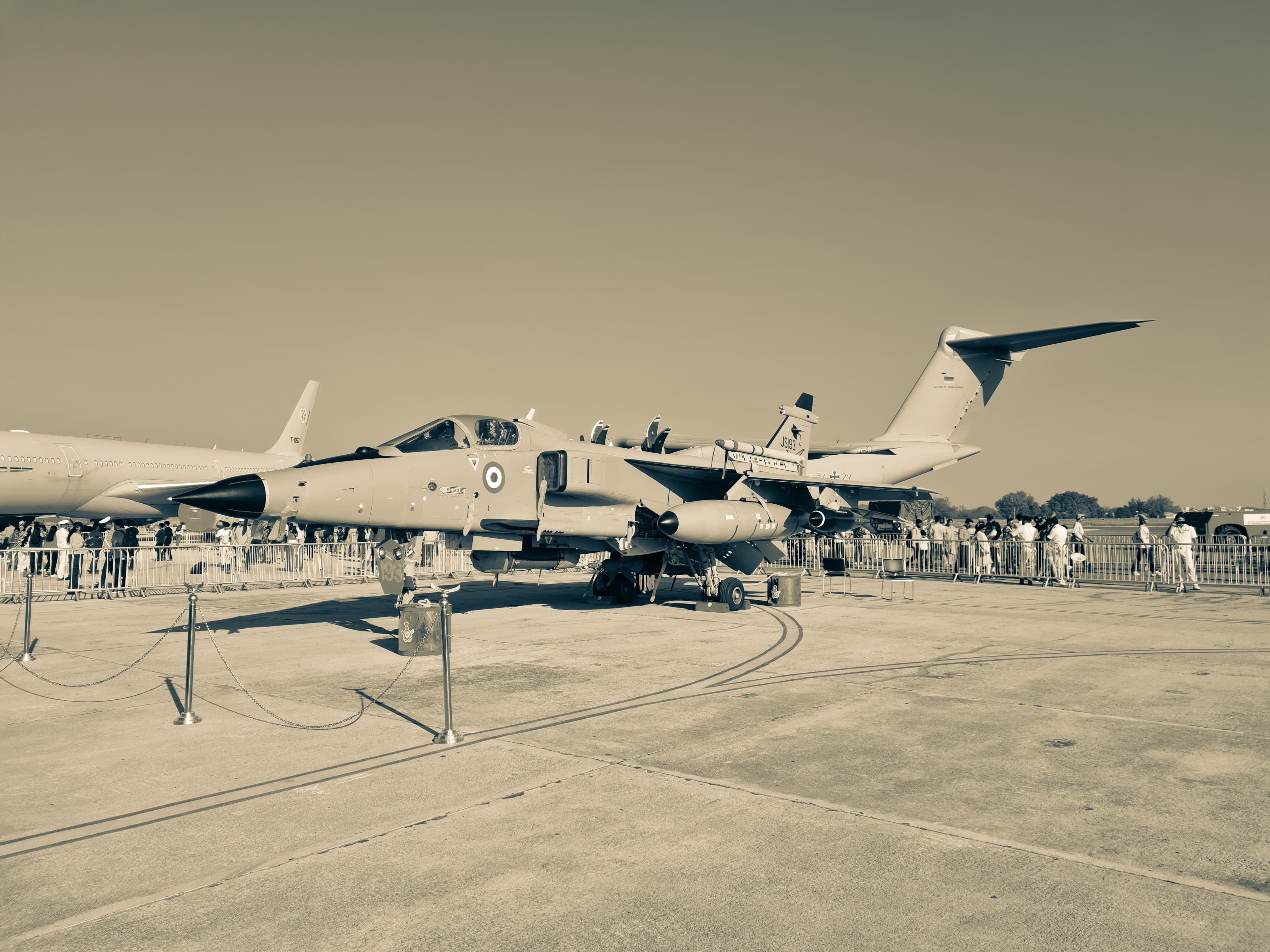 Fighter jet in the parking