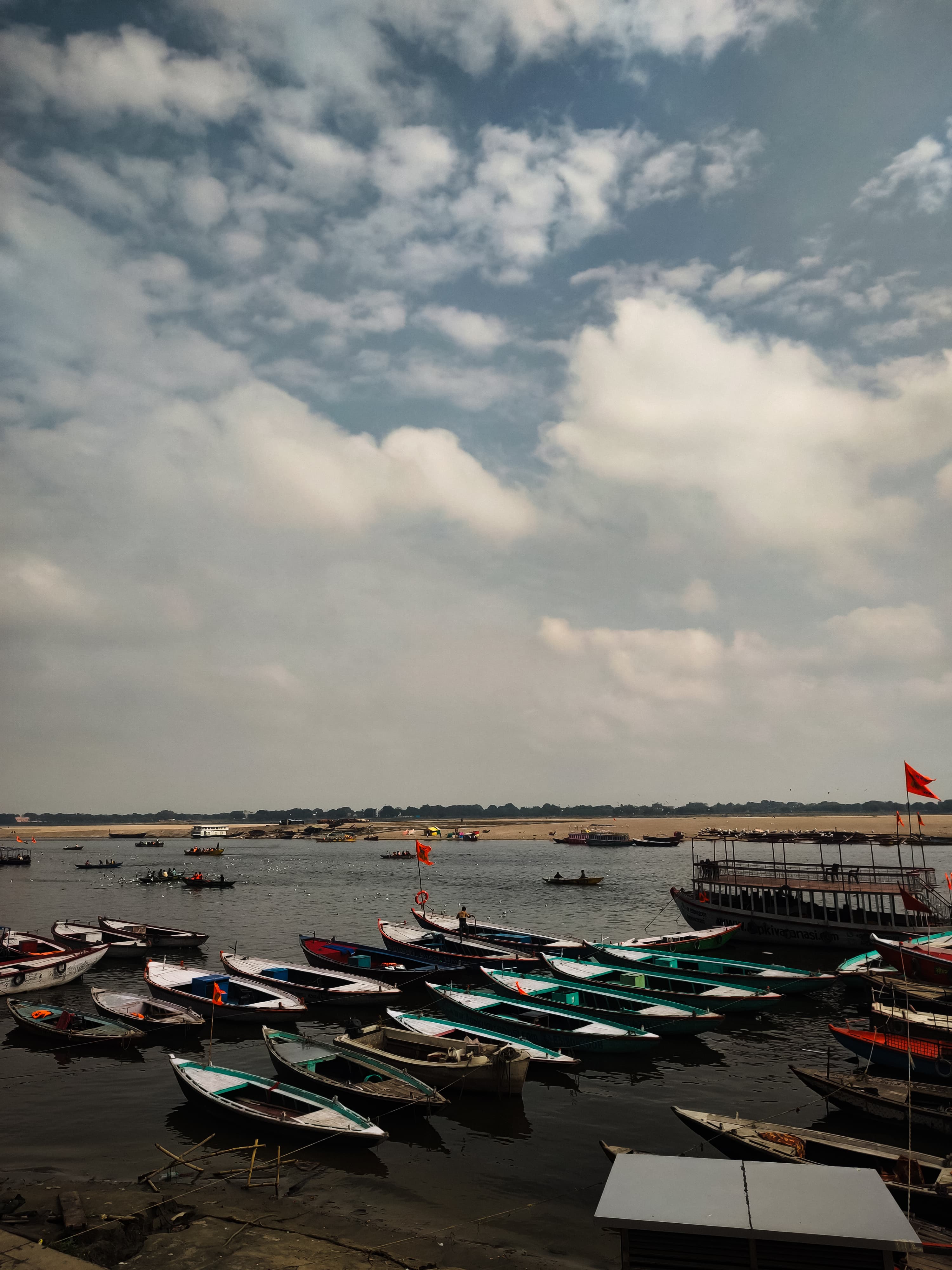 Travel photography of a Ganga River in Varanasi